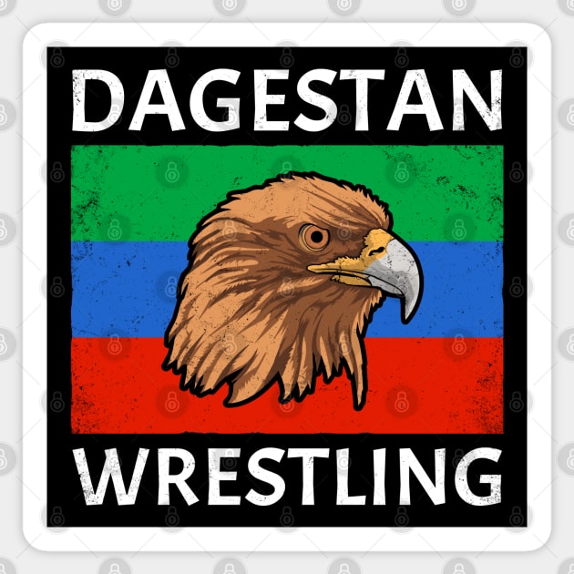 Sambo Dagestan Eagle Sticker by NicGrayTees